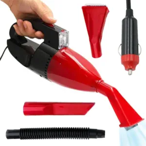 Автомобильный пылесос + 2 насадки, от прикуривателя, NJ-206 / Ручной пылесос для машины / Автопылесос