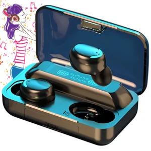 Беспроводные наушники с функцией повербанк, 2000мАч, Bluetooth, TWS BTH-F9-5 / Вакуумные наушники / Блютуз наушники беспроводные