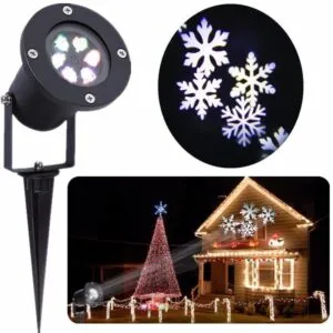 Уличный лазерный проектор СНЕГ Snowflake 608 / Новогодний проектор