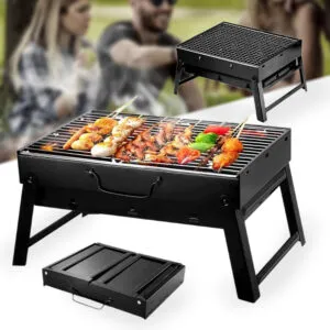 Складной мангал барбекю 35 x 27 x 20 см / Уличный мангал-барбекю / Мангал для пикника