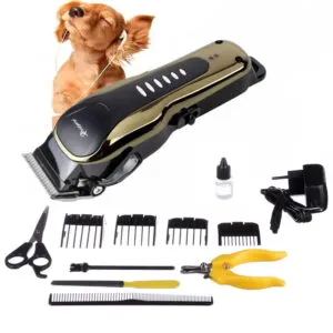 Аккумуляторная машинка для стрижки собак GM 6063 / Беспроводная машинка для груминга животных