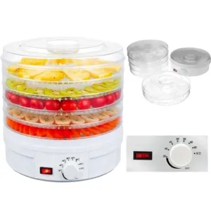 Сушилка для фруктов с терморегулятором 5 ярусов 350 Вт, FOOD DEHYDRATOR / Дегидратор для овощей