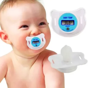 Соска-термометр с экраном BABY TEMP NJ-347 / Детская пустышка с термометром / Градусник-соска