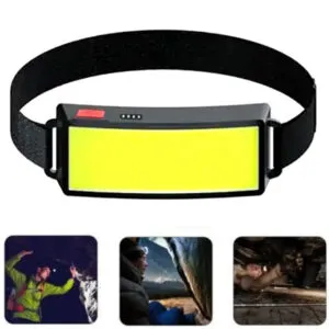 Светодиодный налобный фонарь USB, 550 мАч, BL TM-G14 COB / Мощный  LED фонарик с индикатором заряда