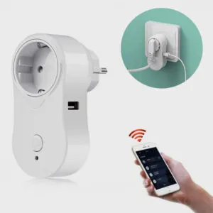 Смарт розетка WI FI Socket (Smart Life) + USB Белая / Умная розетка / WI-FI розетка с USB