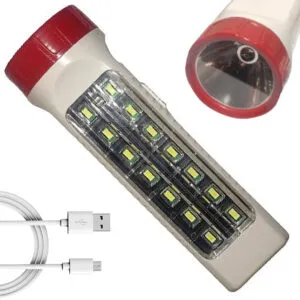 Ручной фонарь с USB и светодиодной  LED лампой (4,3 Вт) Panther PT-238 / Фонарик на аккумуляторе