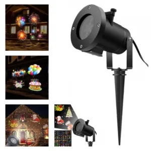 Садовый лазерный проектор Christmas Laser Projector №16F / Водонепроницаемый Новогодний проектор
