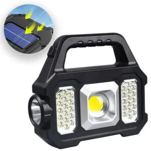 Кемпинговый LED фонарь-повербанк с с USB и солнечной панелью (1200мАч) YT-880B / Светодиодный фонарь