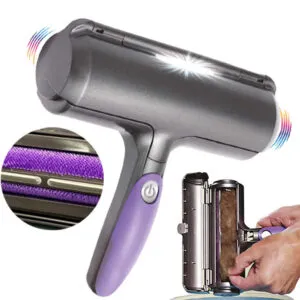 Портативная щетка-роллер для удаления шерсти животных Fur Daddy / Электрический валик для чистки поверхностей