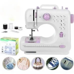 Швейная машинка FHSM-505, 12 в 1, с оверлоком и запасными катушками (2шт) / Електрическая швейная машинка
