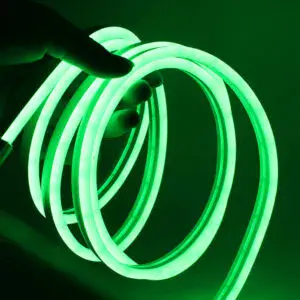 Лента силиконовая 5 м, LED NEON 12V-220V, Зеленая / Лед лента / Неоновая лента / Неон гибкий светодиодный