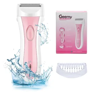 Триммер женский беспроводной, GM-3073, 3Вт / Электробритва для ног и зоны бикини / Бритва электрическая