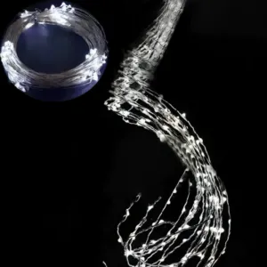 Гирлянда "Конский хвост" от сети, 3м, 510LED, Холодный белый / Гирлянда на елку / Новогодняя гирлянда