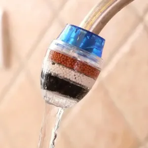 Фильтр для воды на кран пятислойный Supretto, цвет Рандом / Насадка-фильтр на кран / Проточный фильтр