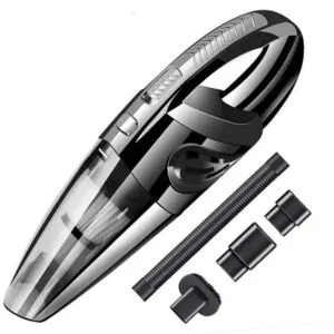 Автомобильный пылесос 120Вт, 2200мАч + 5 насадок / Портативный аккумуляторный пылесос для машины / Автопылесос