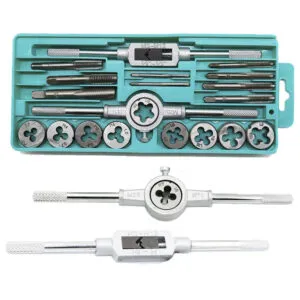 Набор метчиков и плашек, 20 шт, в кейсе / Плашки для нарезания резьбы / Плашки / Метчики