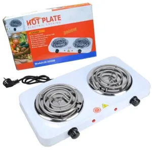 Электрическая плита настольная на 2 конфорки, 2000Вт, JX-2020B / Электрическая панель с двумя конфорками