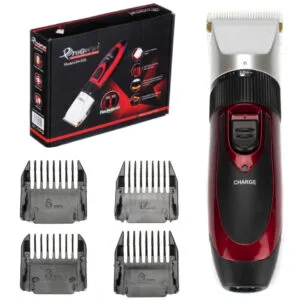 Беспроводная машинка для стрижки Geemy GM-550 / Аккумуляторный триммер для волос / Электробритва с насадками