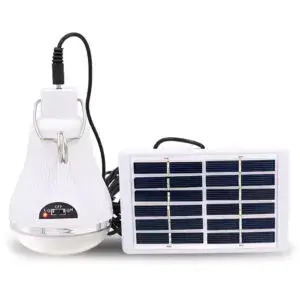 Фонарь-лампа 10W с солнечной панелью EP-020 / Аварийныя лампа-фонарь / Аккумуляторный светильник для кемпинга