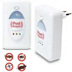 Комплект 2шт Ультразвуковой отпугиватель в розетку Pest Reject pro, от мышей, кротов и насекомых