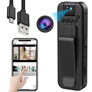 Мини видеокамера Full HD Wi-Fi NO109-110 / Боди камера беспроводная / Портативный видеорегистратор