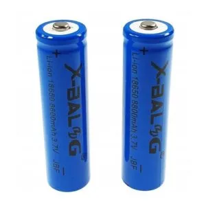 Комплект 2шт Аккумулятор 18650, 8800mAh, 3,7В, Li-ion, X-BALOG / Многоразовая литий-ионная батарея