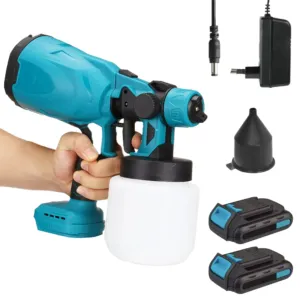 Аккумуляторный краскопульт 800мл с 2 аккумуляторами, JK-SG1 / Краскораспылитель / Портативный пульверизатор