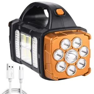 Переносной фонарь с PowerBank 2400мАч, HB-1678 / Аккумуляторный фонарь-прожектор / Аварийный светильник