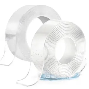 Комплект 2шт Многоразовая клейкая лента 5м Ivy Grip Tape / Сверхсильная лента липучка / Нано лента