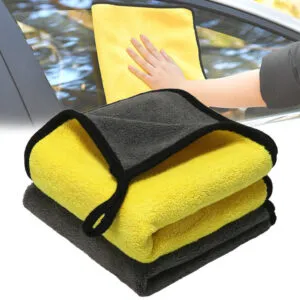 Комплект 2шт Полотенце из микрофибры 30х30см для машины / Автомобильное полотенце / Полотенце для сушки авто