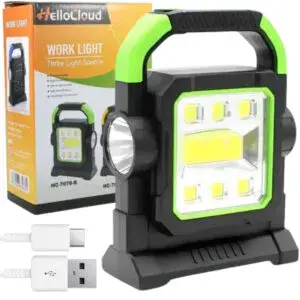 Светодиодный фонарь на солнечной батарее, PowerBank, 2500mAh, HC-7078-B / Кемпинговый фонарь на аккумуляторе