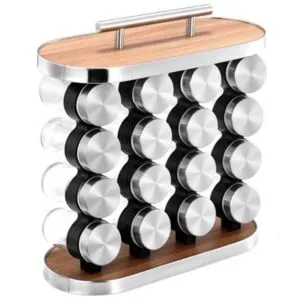 Набор для специй 16 шт, на подставке / Емкости для приправ /  Баночки для специй / Органайзер для специй