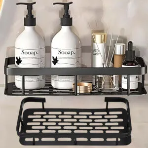 Универсальная полка для ванной комнаты до 10кг (30х13х5,5см) 1шт, STORAGE RACK / Органайзер в ванную на стену