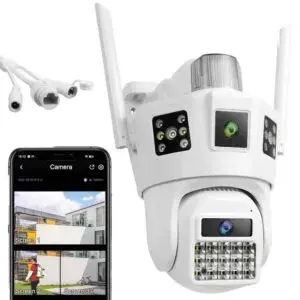 Уличная WIFI камера видеонаблюдения с ночным видением 12Мп, SD 39 / IP камера с передачей на телефон