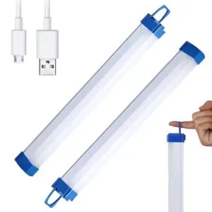 Комплект 2шт Лампа аккумуляторная 30 см, BK-300 / Светодиодный светильник на магнитах / Кемпинговый лед фонарь