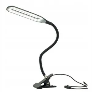 Настольная LED лампа на прищепке, Черная / Настольная светодиодная лампа USB