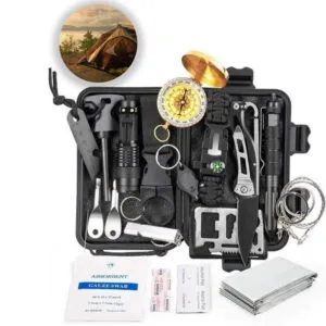 Набор для выживания 18 предметов в кейсе EL-2381-1 / Туристический комплект инструментов / Универсальный набор