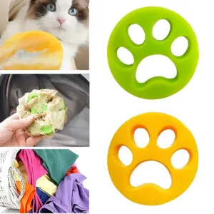 Силиконовая лапка от шерсти для стиральной машины 1шт, Цвет Рандом / Лапка для удаления шерсти во время стирки