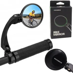 Велосипедное зеркало заднего вида на руль, Правое, Круглое, 1 шт / Велозеркало / Зеркало для велосипеда