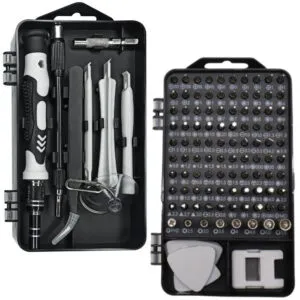 Набор отверток для точных работ 115в1 в кейсе / Набор бит с отверткой / Набор прецизионных отверток