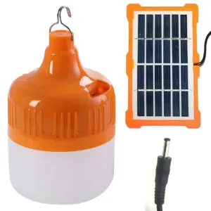 Лампа для кемпинга с солнечной панелью, 80 Вт, GR-015 / Лампа с аккумулятором / Аккумуляторный фонарь