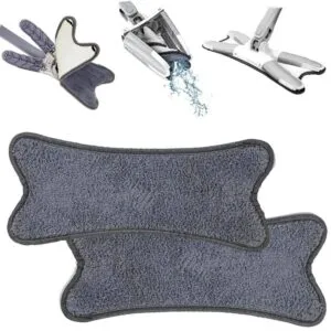 2шт Сменная насадка на швабру из микрофибры (37×15см), X-type Aurora / Запаска на швабру / Насадка для швабры