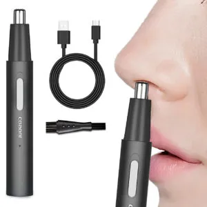 Электрический триммер для носа, 500мАч, 8500об/мин, COSOUL / Аккумуляторная машинка для стрижки волос в носу