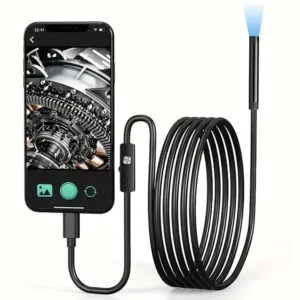 Эндоскоп - бороскоп Micro USB/USB, 5м / Мини камера цифровая для смартфона / Гибкая эндоскопическая камера