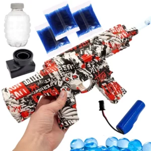 Игрушечный бластер на орбизах 31см + аккумулятор, с USB / Детский бластер с орбизами / Бластер на аккумуляторе