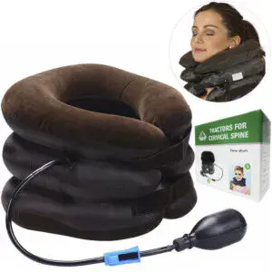 Лечебный шейный воротник от остеохондроза TING PAI / Надувная подушка - массажер для вытягивания позвонков
