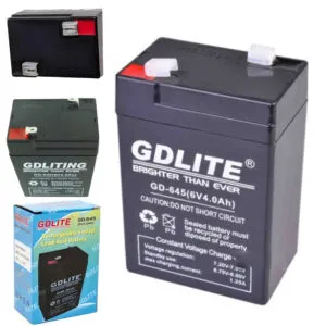 Аккумуляторная батарея свинцово-кислотная для бесперебойного питания 6V, 4,0Ah, GD-645 / Герметическая батарея