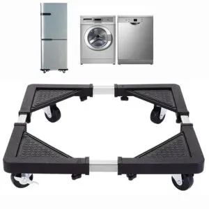 Подставка передвижная под бытовую технику 75х75 см до 130 кг / Подставка для холодильника и стиральной машины