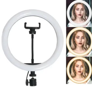 Колцевая LED лампа 30 см с держателем для телефона Ring Fill Light QX-300 / Световая лампа для съемок
