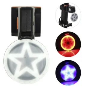 Стоп-сигнал с USB на заднюю раму велосипеда / Велофара с креплением / Велофонарь задний с аккумулятором